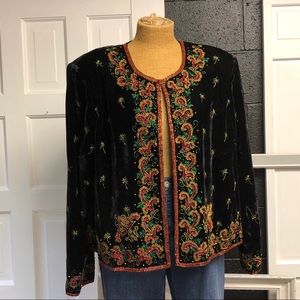 Papell Boutique Evening Beaded Jacket
